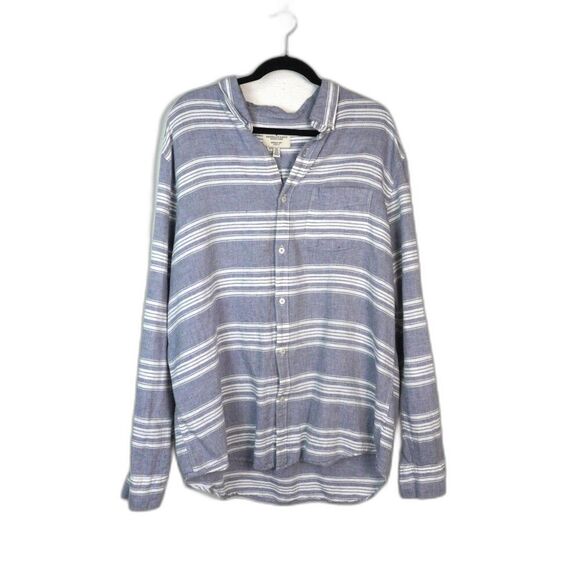 Men's American Eagle Linen Blend Seriously Soft Button Down‎ Sz XXL EUC Summer - Picture 1 of 7